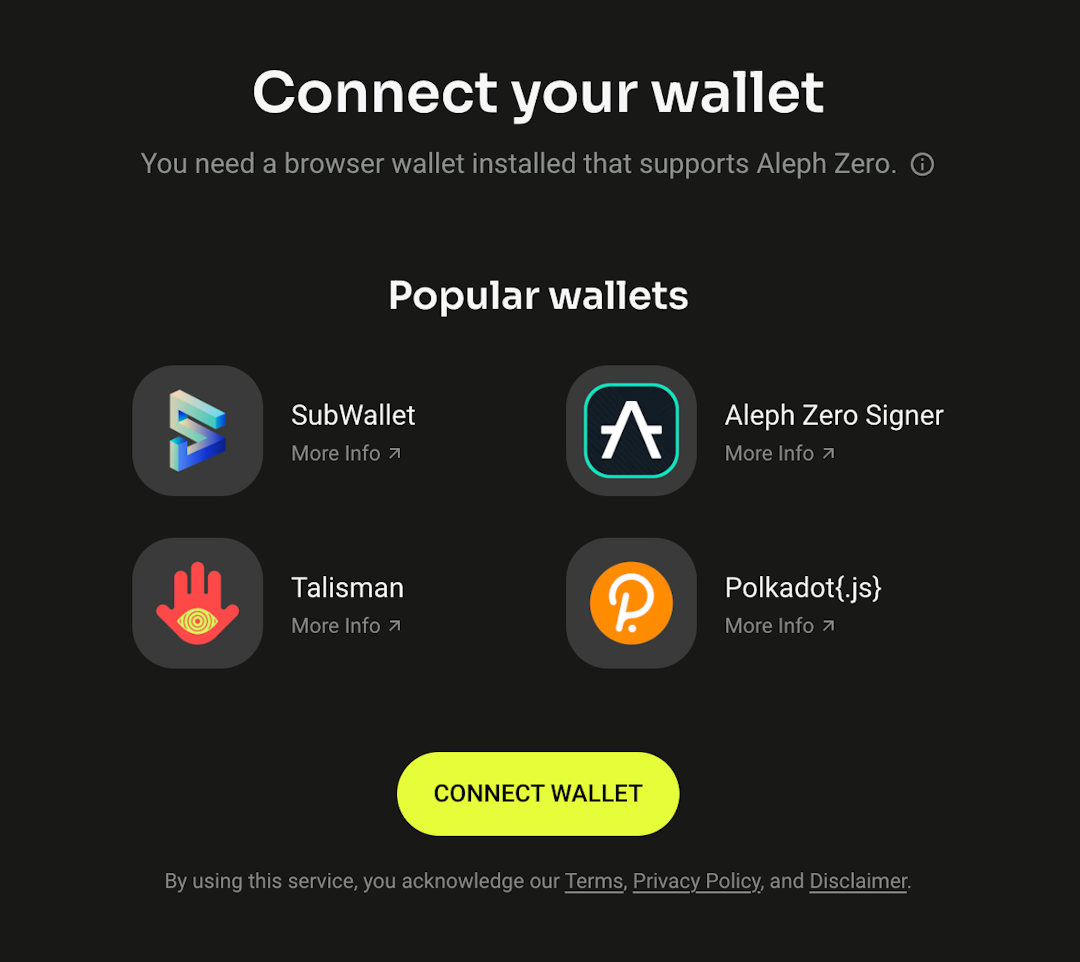 Connect your wallet